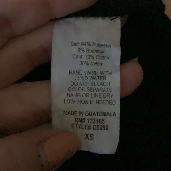 Basil Lola Lace Skater Dress Black Size Extra Small XS - Picture 4 of 5